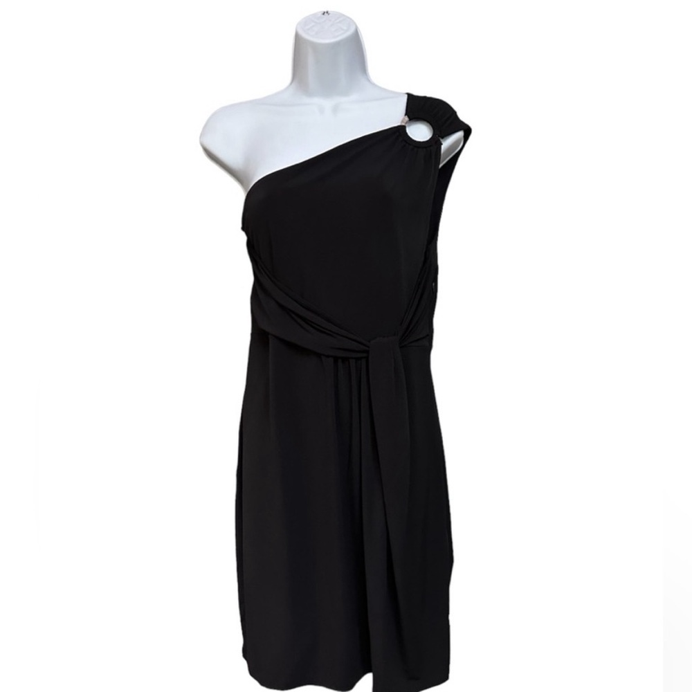 Michael Kors black one shoulder dress size 10